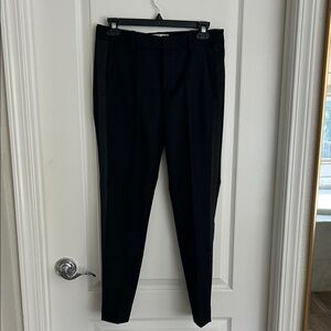 Zadig & Voltaire womens tuxedo prune split smoking  Black Dress Pants 34